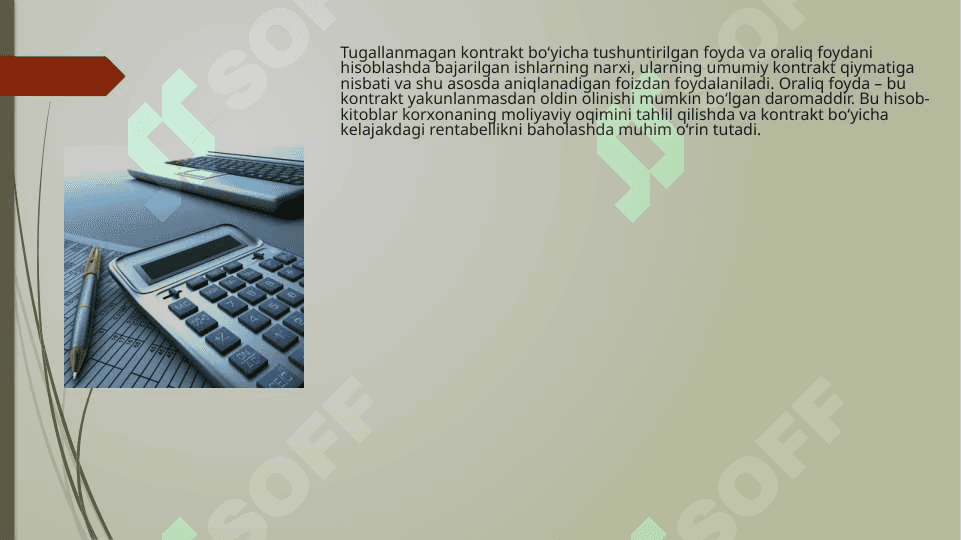 kalkulyatsiya qilishning buyurtmali usuli 6