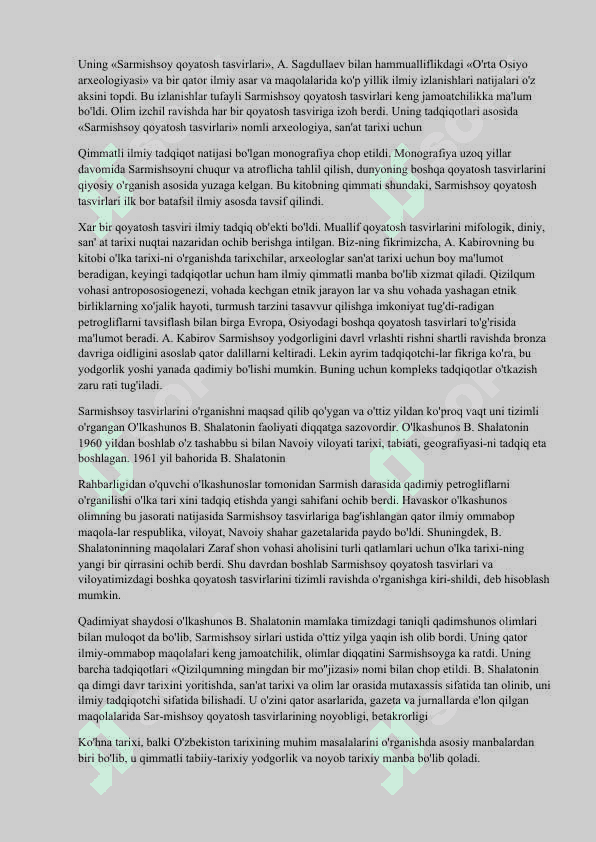 Sarmishsoy darasi 4