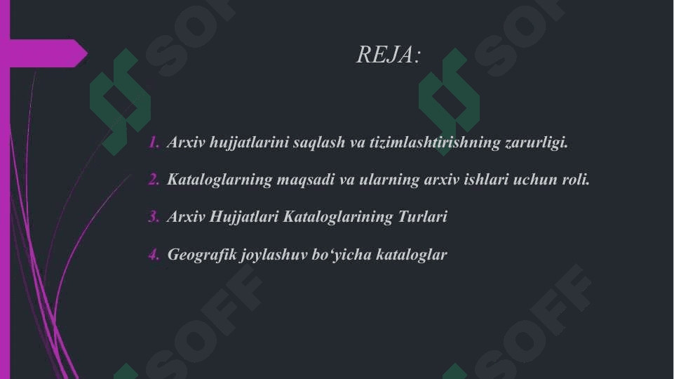 ARXIV HUJJATLARI KATALOGLARINING TURLARI 2