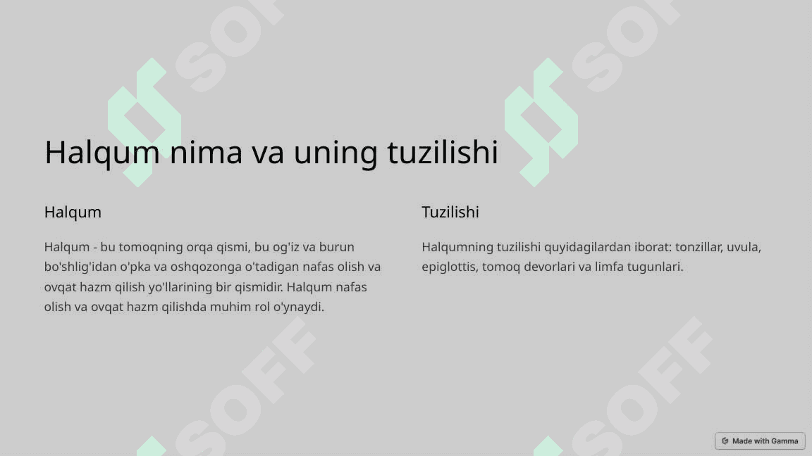 Halqum kasalliklari 2