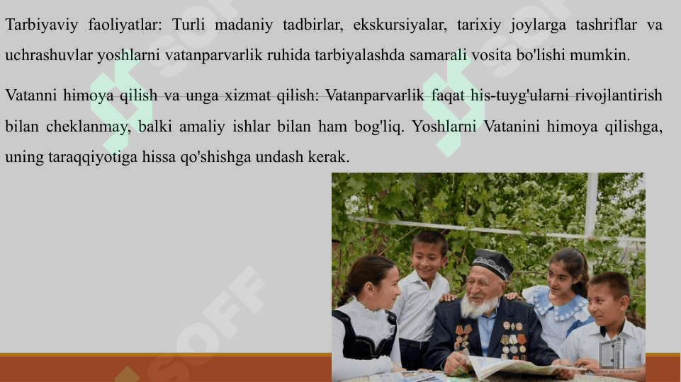 VATANPARVARLIKNI TARBIYALASH 5