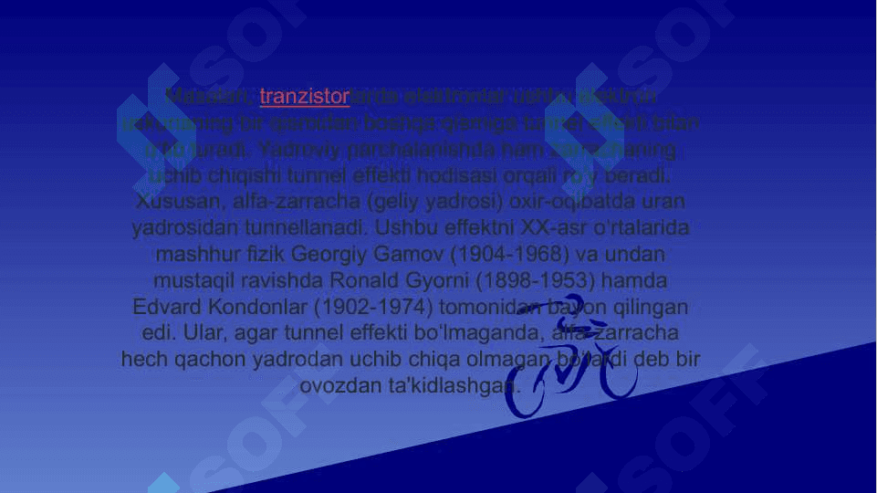 Tunnel effekti va uni tushuntirish 4