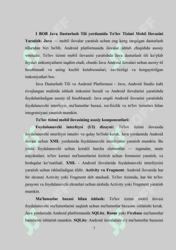 To'lov tizimi mobile ilovasini yaratish bo'yicha 6