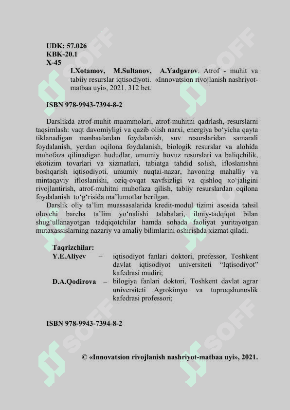 ATROF - MUHIT VA TABIIY RESURSLAR IQTISODIYOTI 3