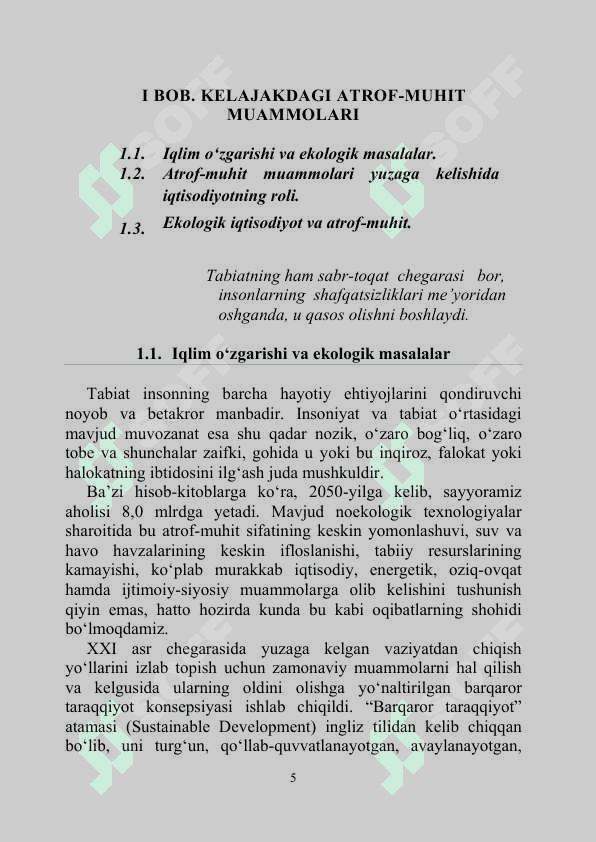 ATROF - MUHIT VA TABIIY RESURSLAR IQTISODIYOTI 6