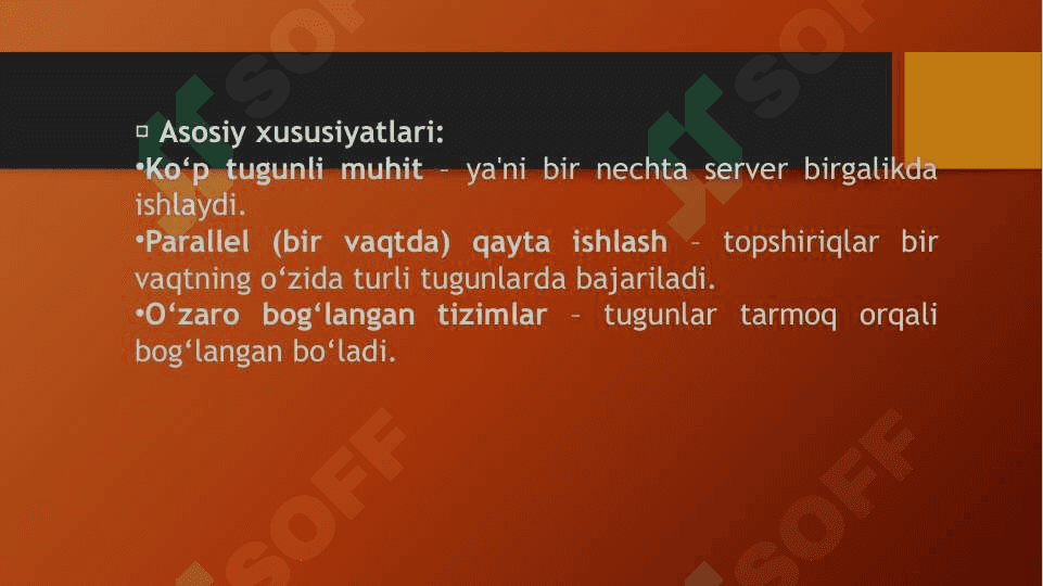 Ma‘lumotlarni taqsimlangan qayta ishlash 3