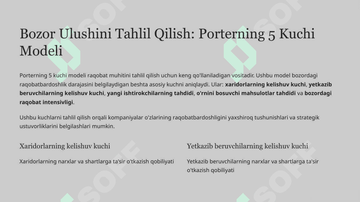 Raqobatchilikni baxolash usullari 3