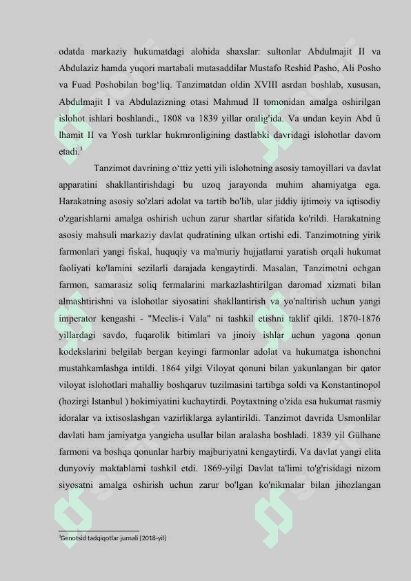 USMONLILAR IMPERIYASI TANZIMOT DAVRIDA 6