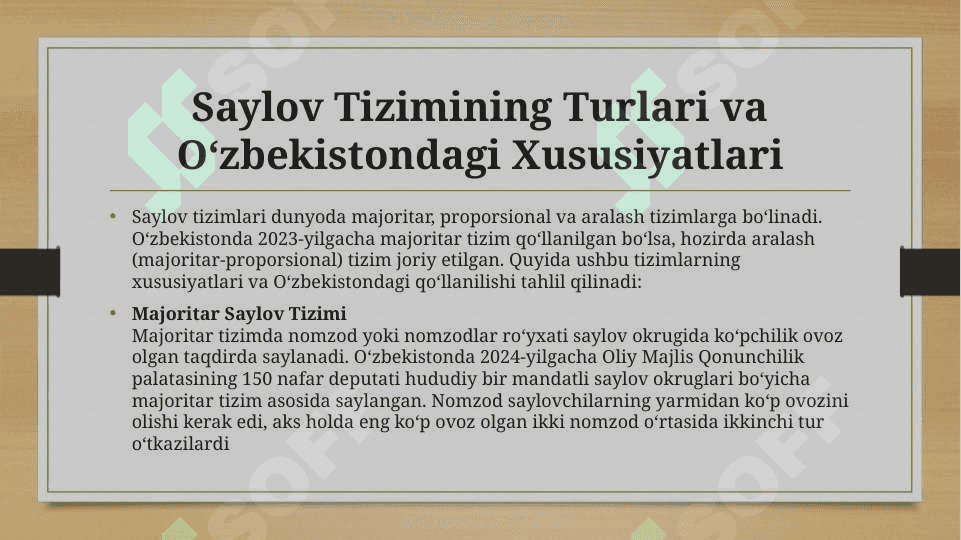 Saylov Tizimi 6