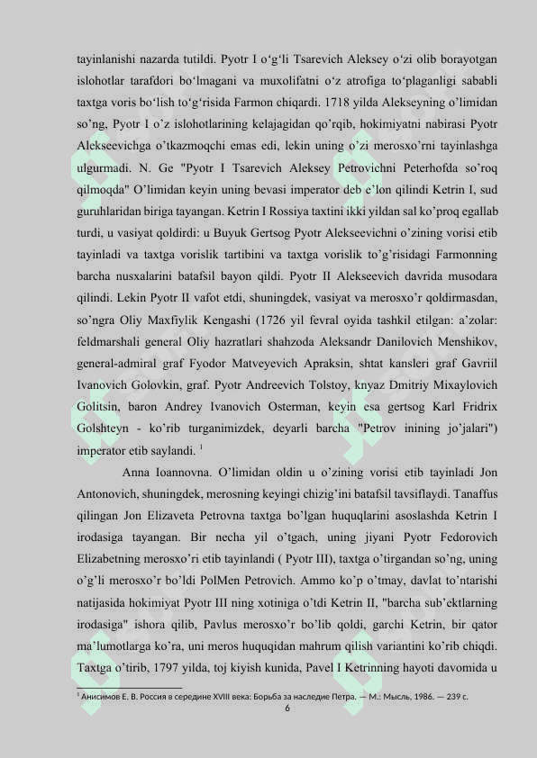 ROSSIYA SAROY TO’NTARISHI DAVRIDA 6