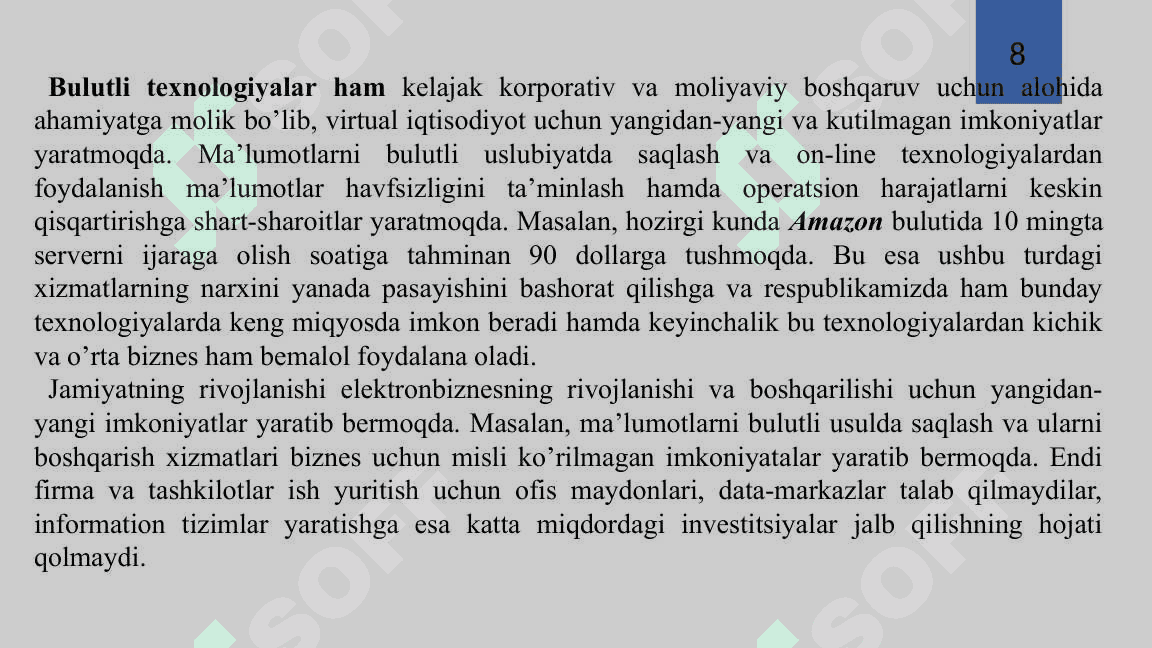 Bulutli Texnologiyalar 8
