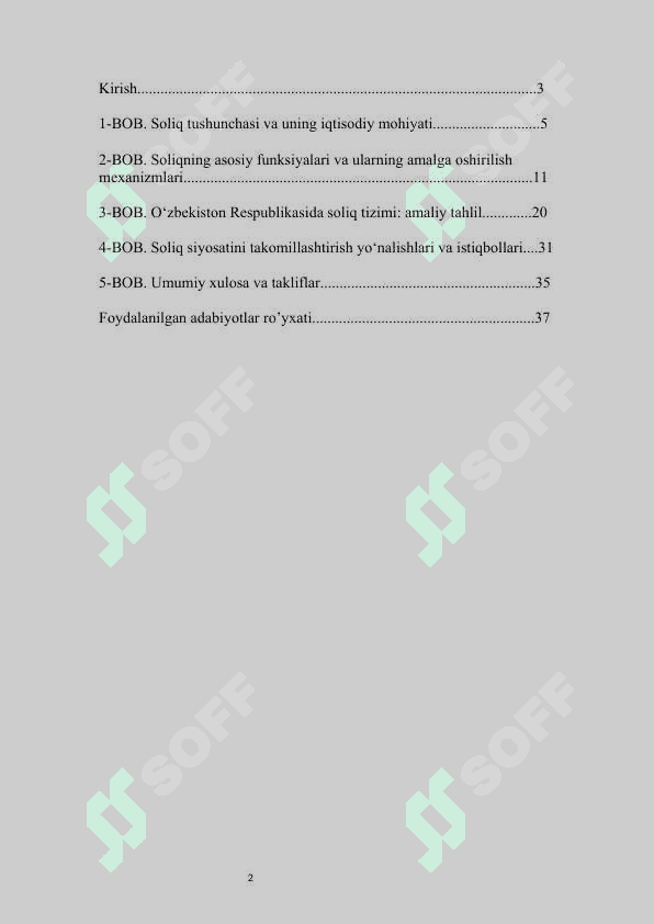 Soliq va uning funksiyalari. 2