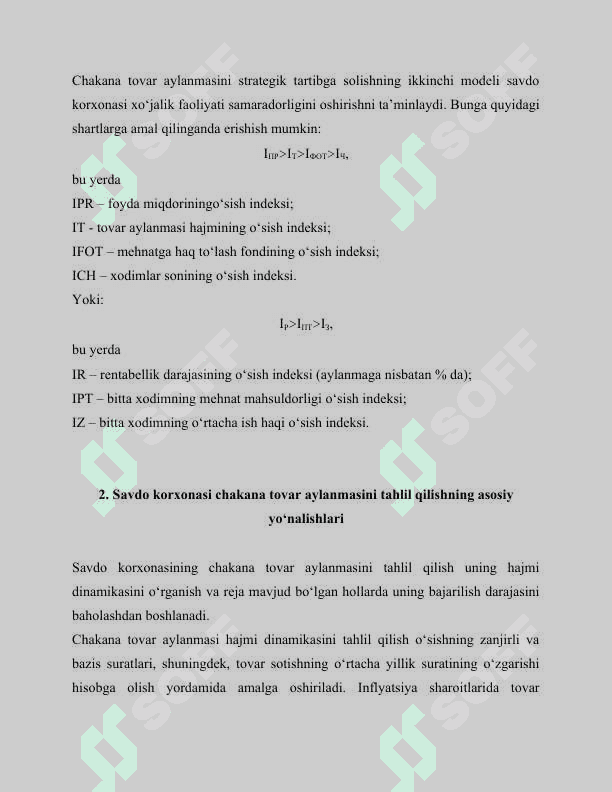Savdo korxonalarida chakana savdo aylanmasi 6