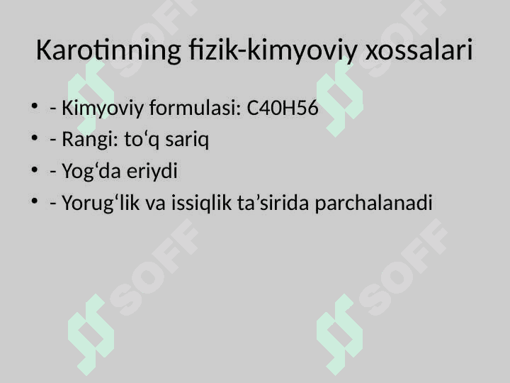 Sabzidan karotin olish 4