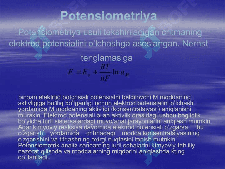 Potensiometrik titrlash 6