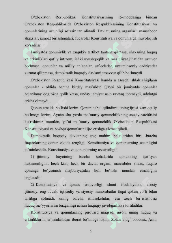 Qonuniylik va huquqiy tartibot 5