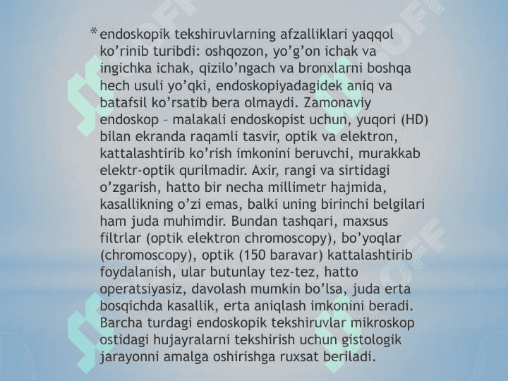 Tibbiyotda endaskopik usullarning qo’llanishi 3