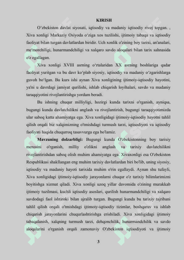 Xiva xonligida ijtimoiy-iqtisodiy hayot 3
