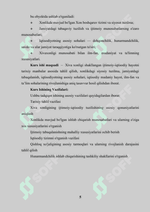 Xiva xonligida ijtimoiy-iqtisodiy hayot 5