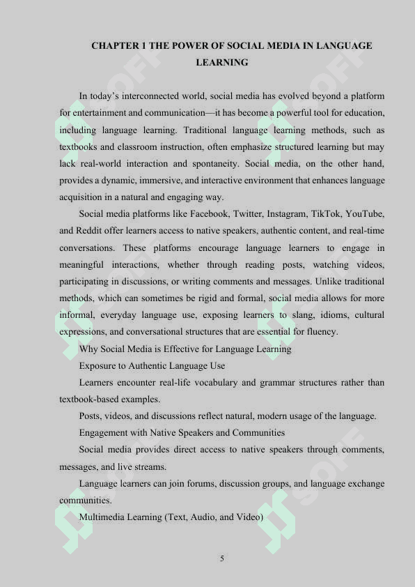 SOCIAL MEDIA AS A TOOL FOR LANGUAGE PRACTISE 5