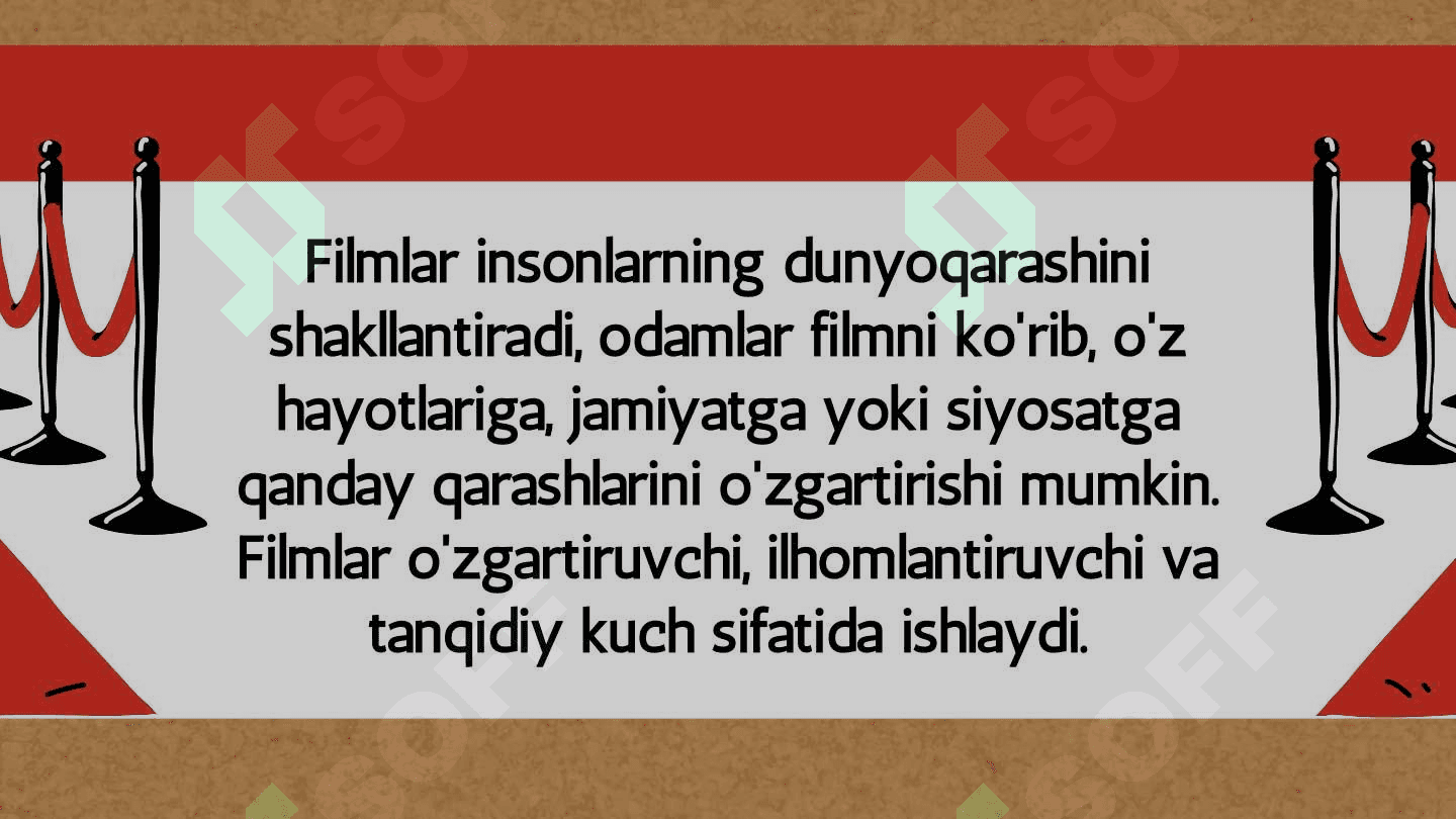Filmlar ommaviy madaniyat. Televideniye ko'ngilochar sanoat sifatida. O'yinlar ijtimoiy faoliyat sifatida. 3