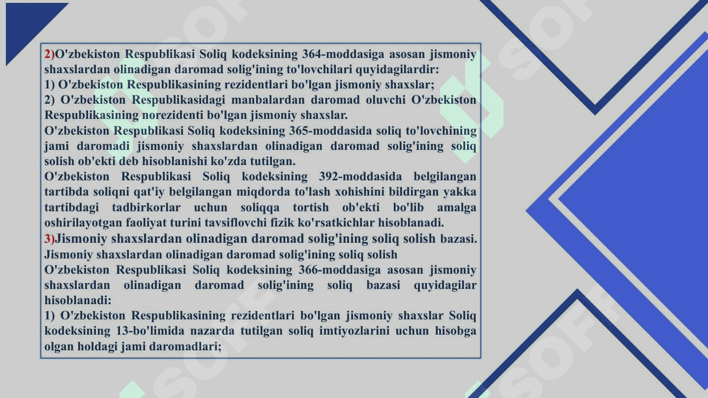 Jismoniy shaxslardan olinadigan daromad solig’ini hisoblash va undirish tartibi 5