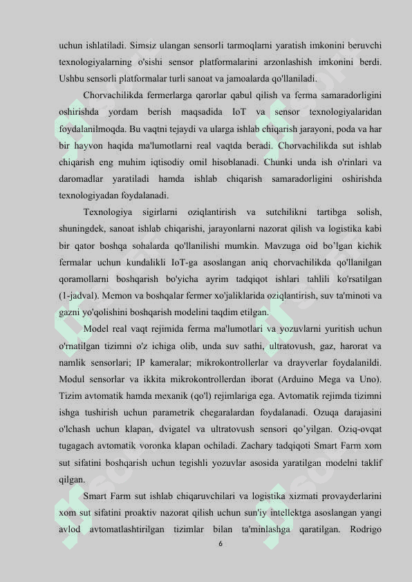 SUT FERMASINING BOSHQARISH TIZIMINI YARATISH 5