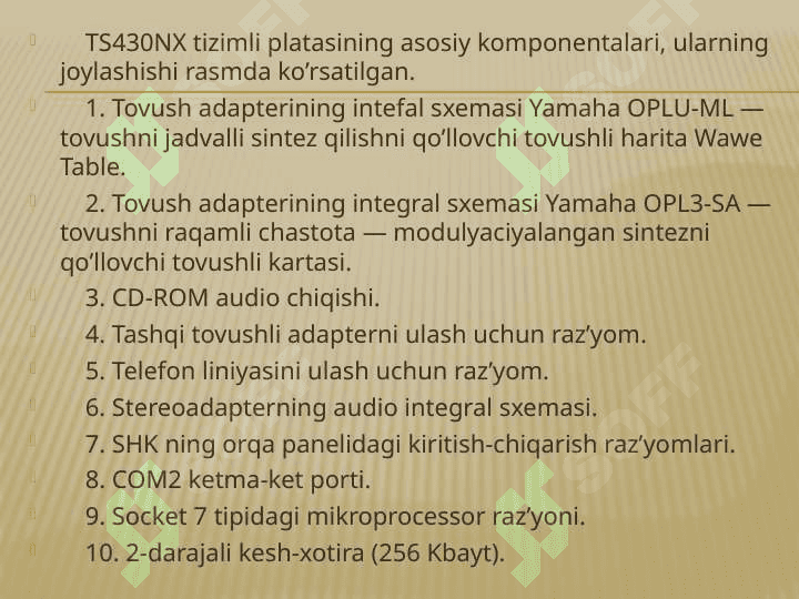 Kompyuterning asosiy va qo’shimcha qurilmalari 4