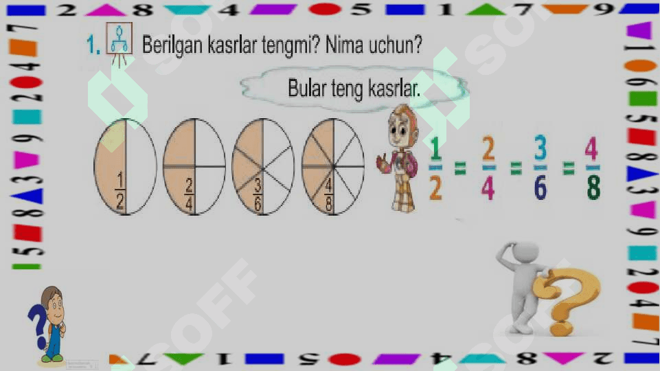 Kasrlarni taqqoslash 4