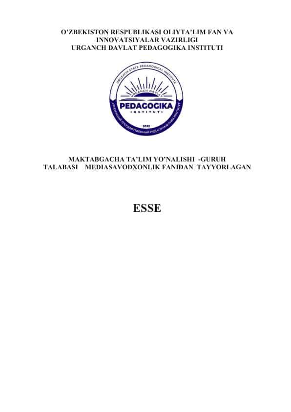Mediasavodxonlik va axborot madaniyatining ta'limdagi roli.