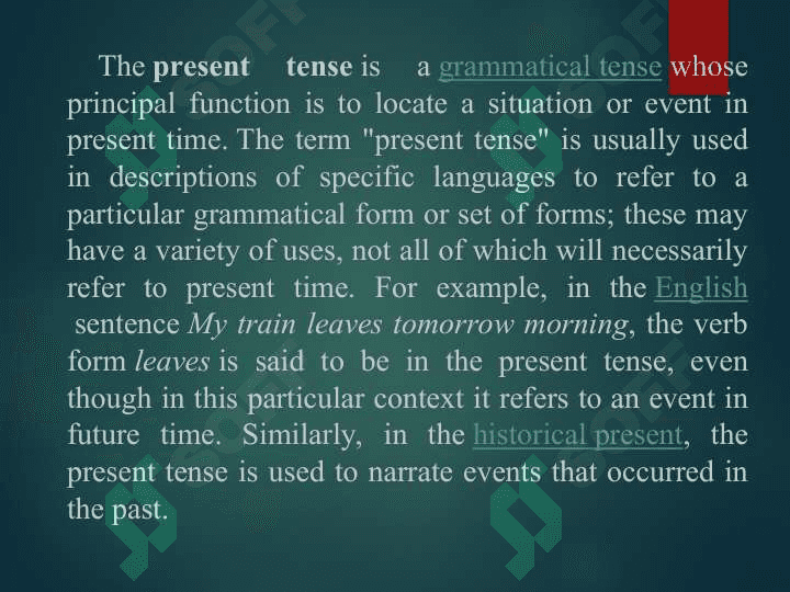 THE PRESENT SIMPLE TENSE 2