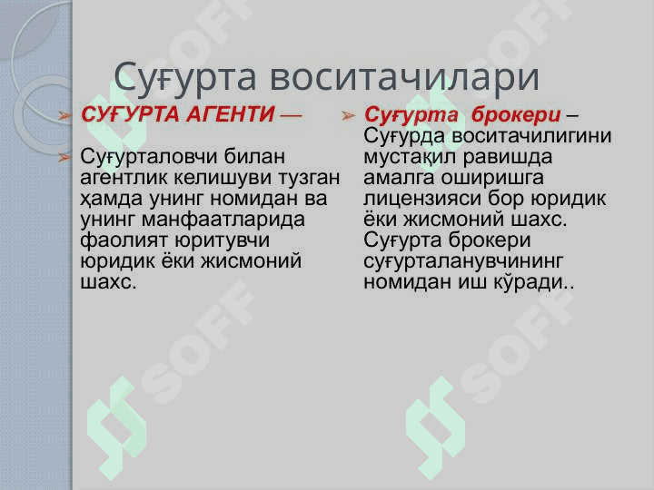Суғуртага доир атамалар 4