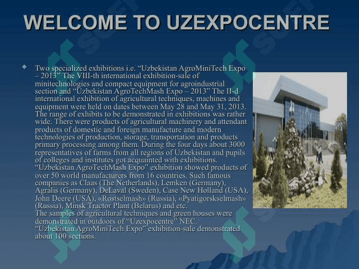 Welcome to uzexpocentre 2
