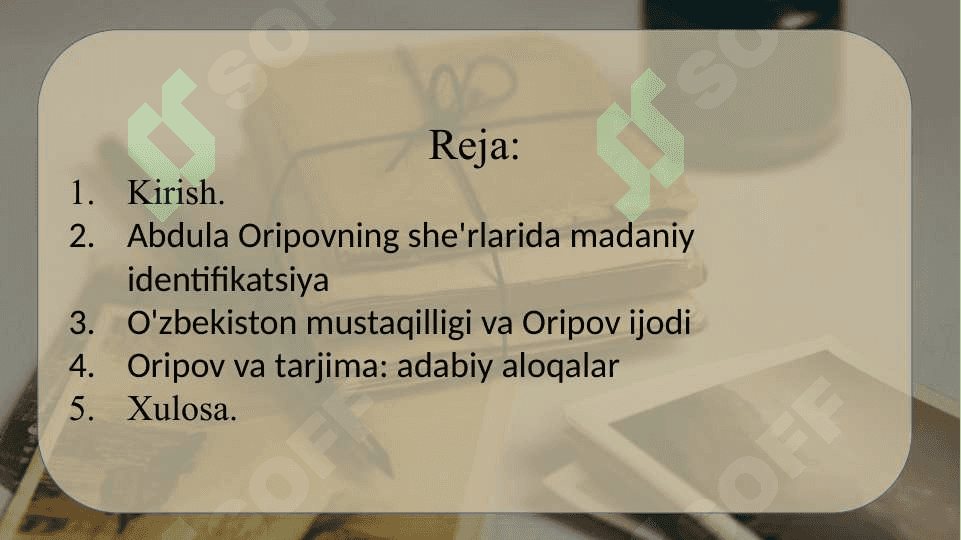 Abdulla Oripov hayoti va ijodi 2