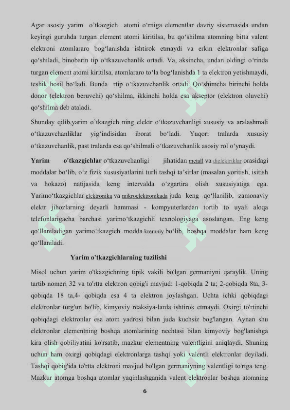 Yarim o’tkazgich parametrlarini o’lchash usullari 6