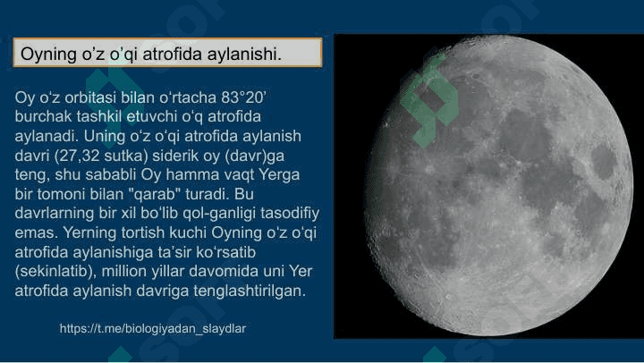 Oy holatini kuzatish 4
