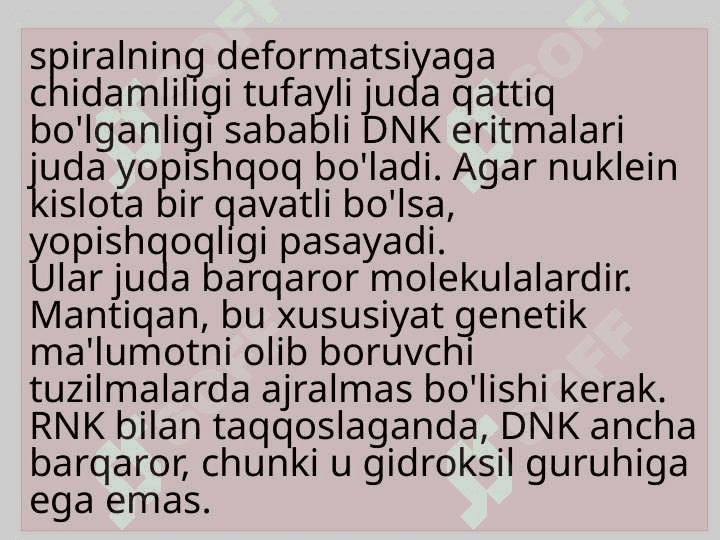 DNK va RNK ning tuzilishi 7