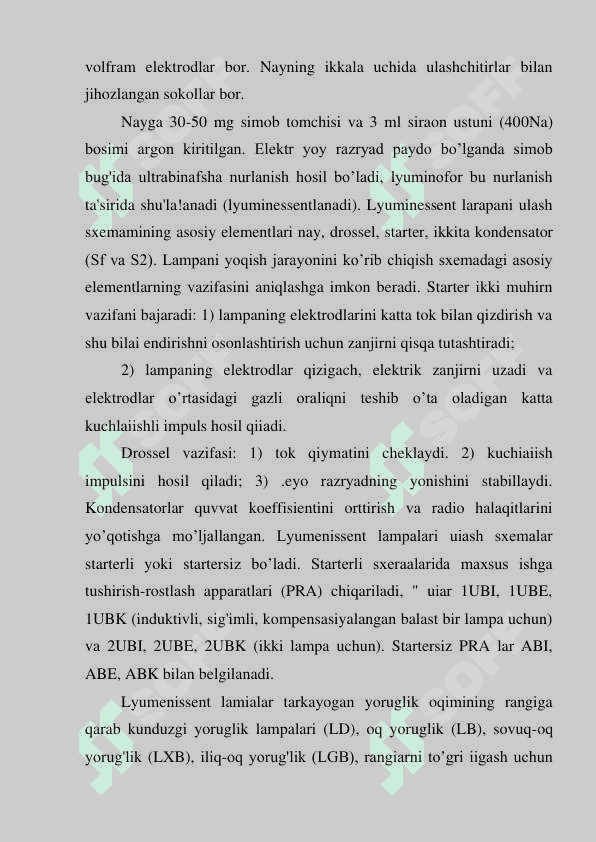 Elеktr yoritish tаrmоqlаri vа uskunаlаrini tаnlаsh 4