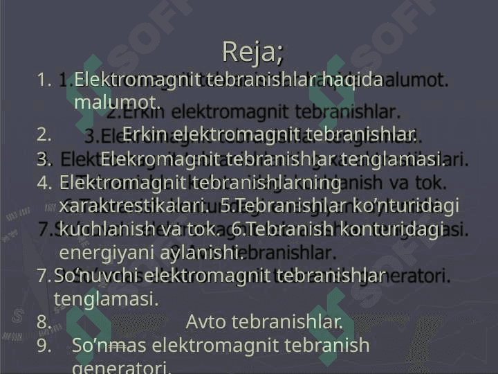 Elektromagnit tebranishlar 2