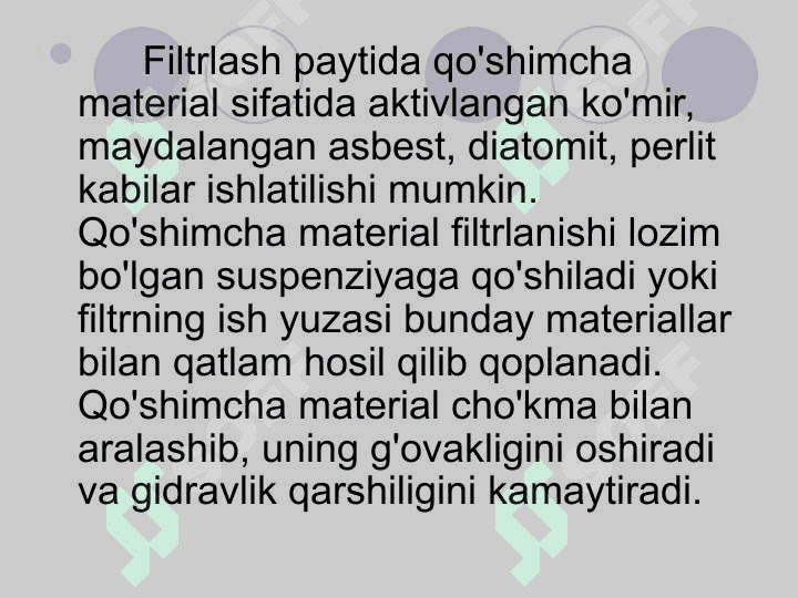 Filtrlash jarayoni 4