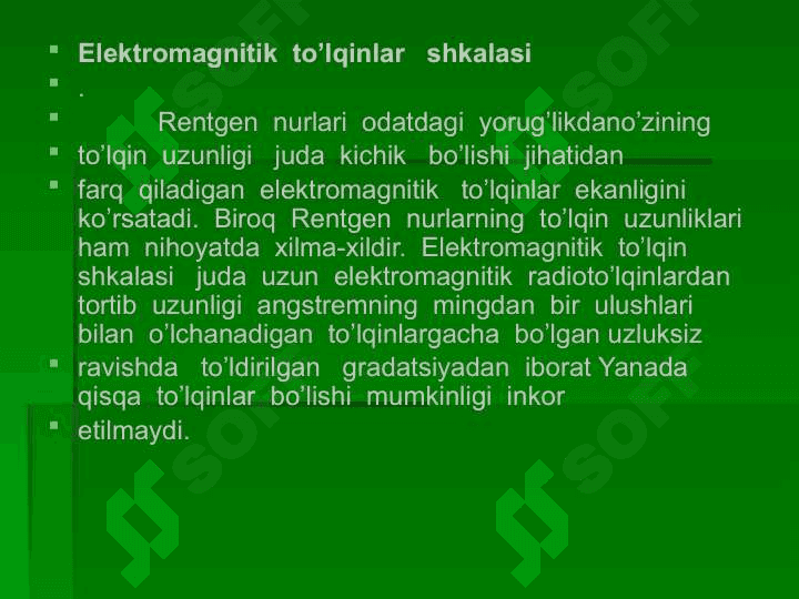 Infraqizil nurlar va uning texnikadagi o’rni 4