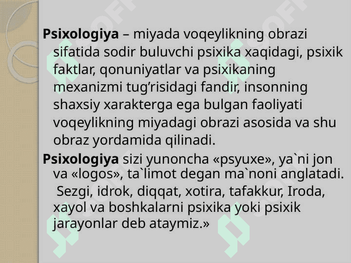 Psixologiya rivojlanish tarixi 3