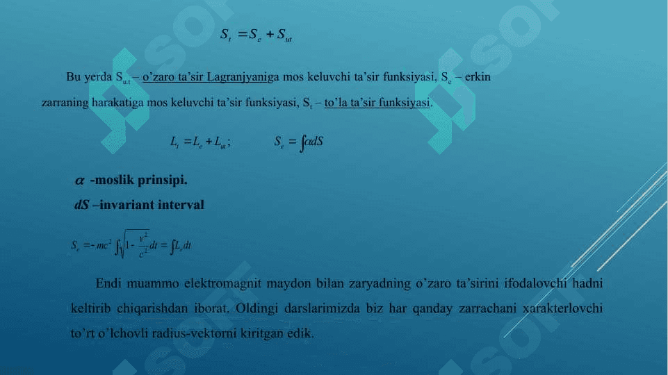 RELYATIVISTIK DINAMIKA ELEMENTLARI 4