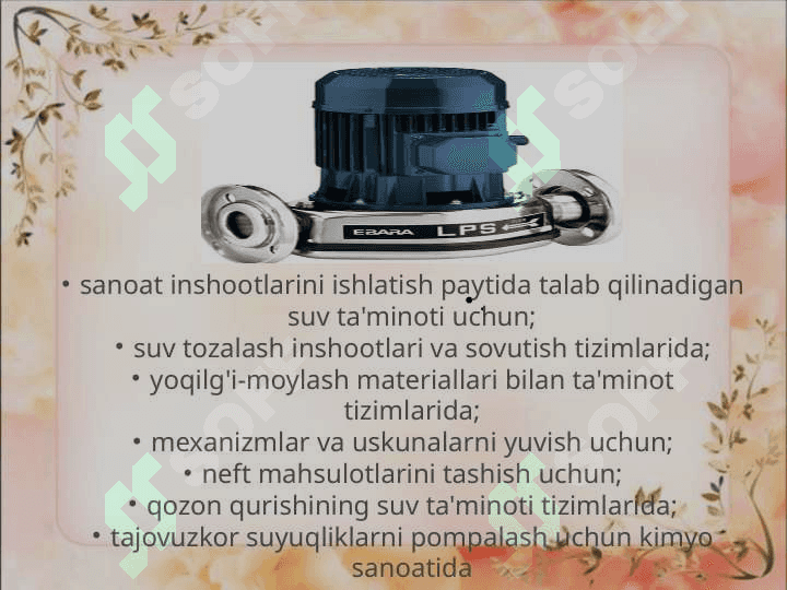 Nasoslar va ularning turlari 3