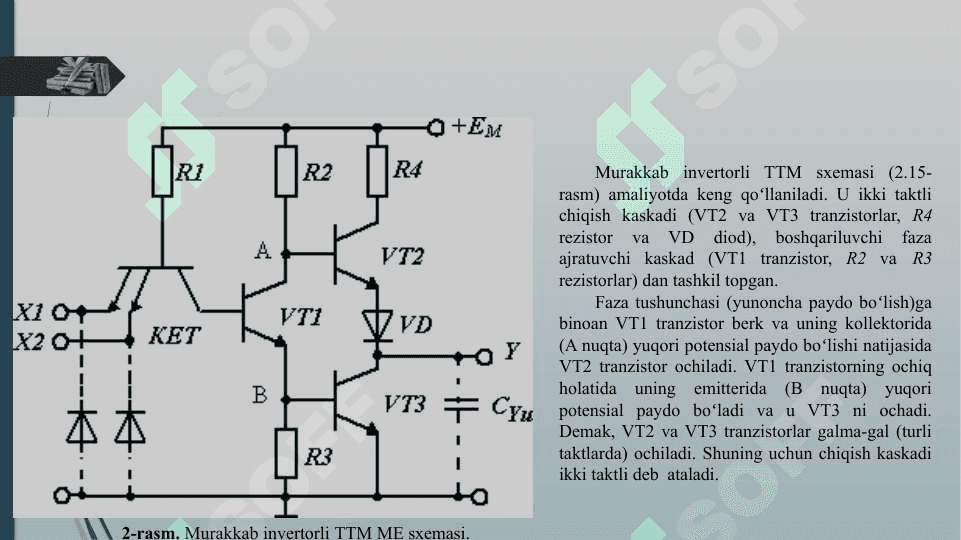 Murakkab invertorli va Shotki barelli TTM. 2