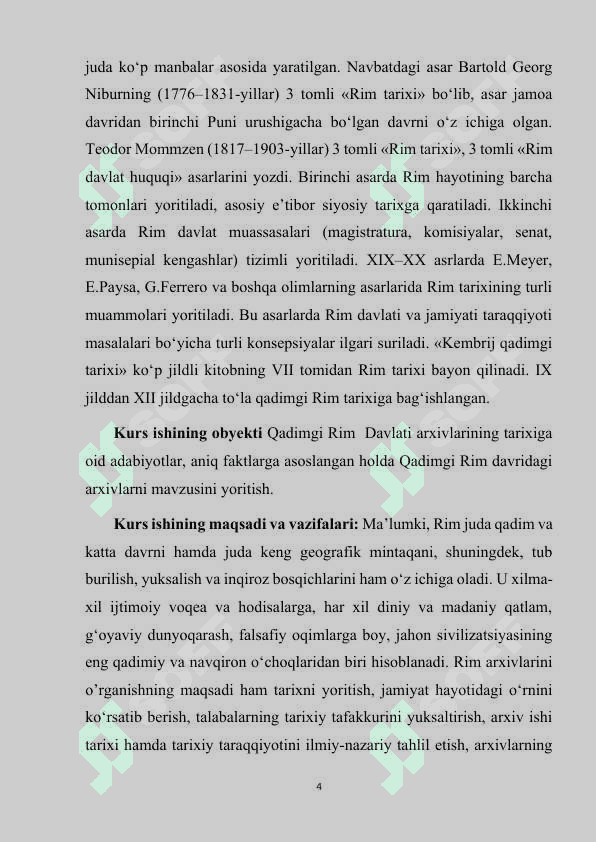 QADIMGI RIMDA ARXIV ISHI. 4
