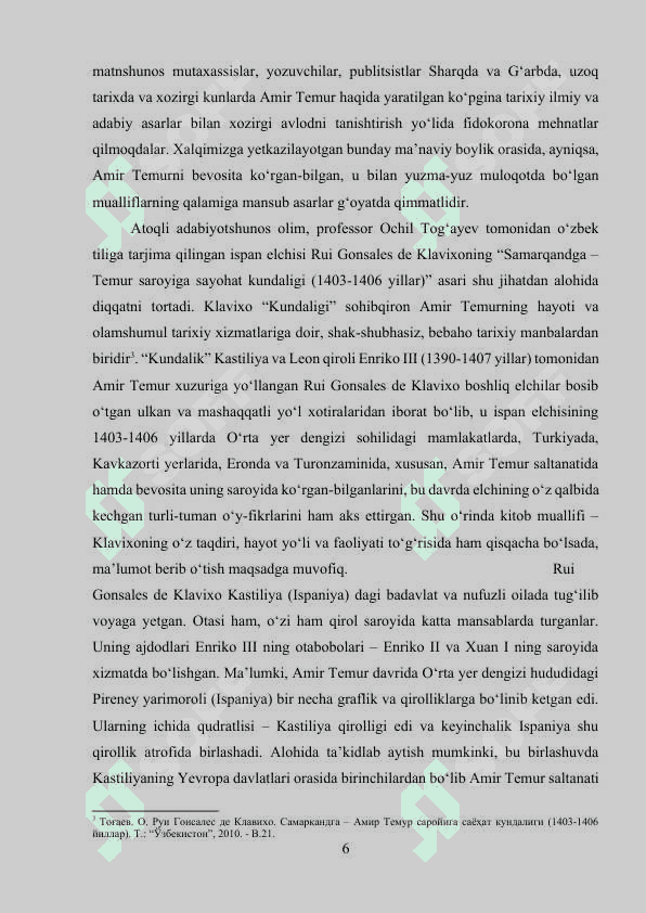 Klavixoning 'Kundalik" asari muhimmanbsa sifatida 6
