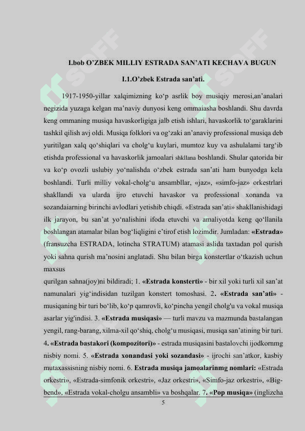 O’ZBEK MILLIY ESTRADA SAN’ATI KECHAVA BUGUN 5