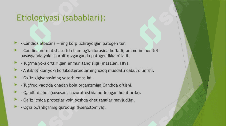 BOLALAR OG'IZ BO'SHLIG'IDA KANDIDOZ 3