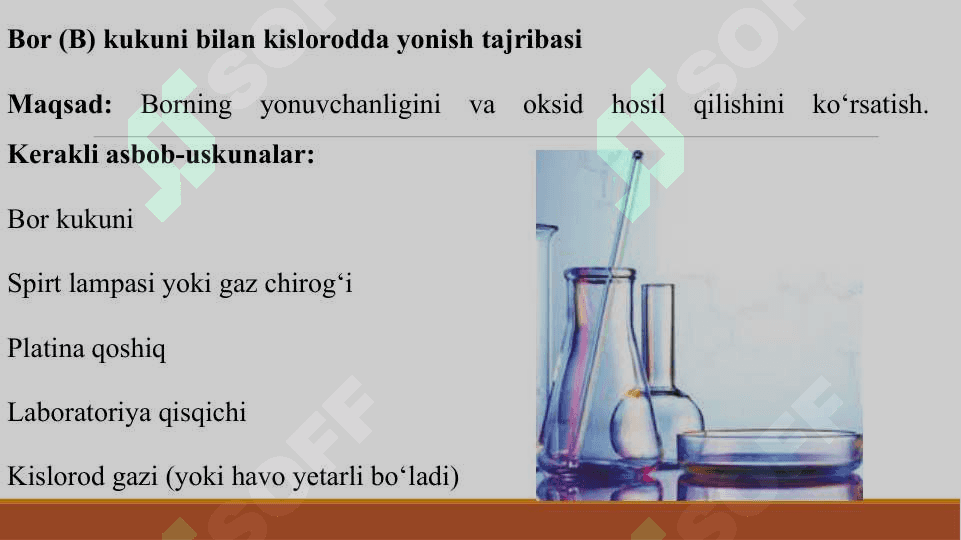 B, AL VA ULARNING BIRIKMALARIGA OID TAJRIBALAR 3